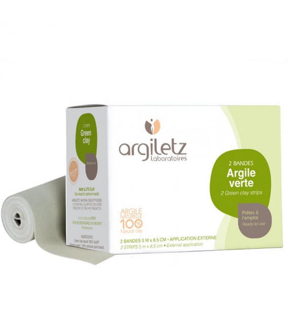 Bandes d'argile verte 100% naturelle