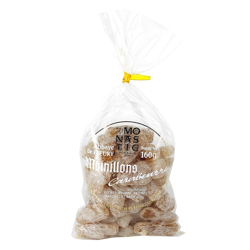 Sachet de moinillons au caramel au beurre - 160 g | FLEURY (Abbaye de Saint-Benoît-sur-Loire)