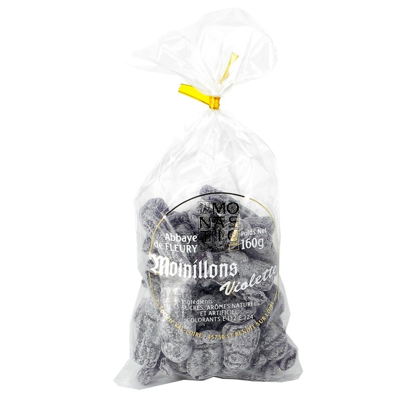 Sachet de moinillons à la violette - 160 g | FLEURY (Abbaye de Saint-Benoît-sur-Loire)