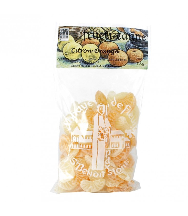 Bonbons fructi-canne Citron & orange