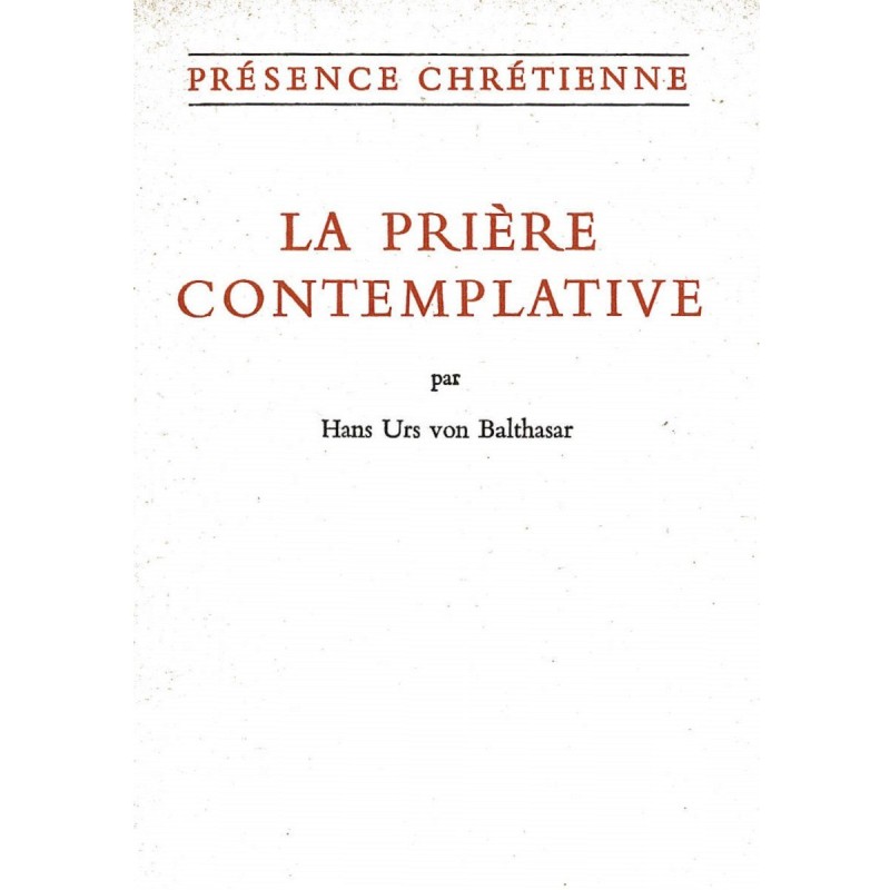 La prière contemplative (Occasion) | LIVRE