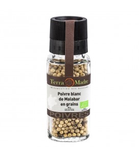 Poivre Blanc de Malabar en GRAINS bio