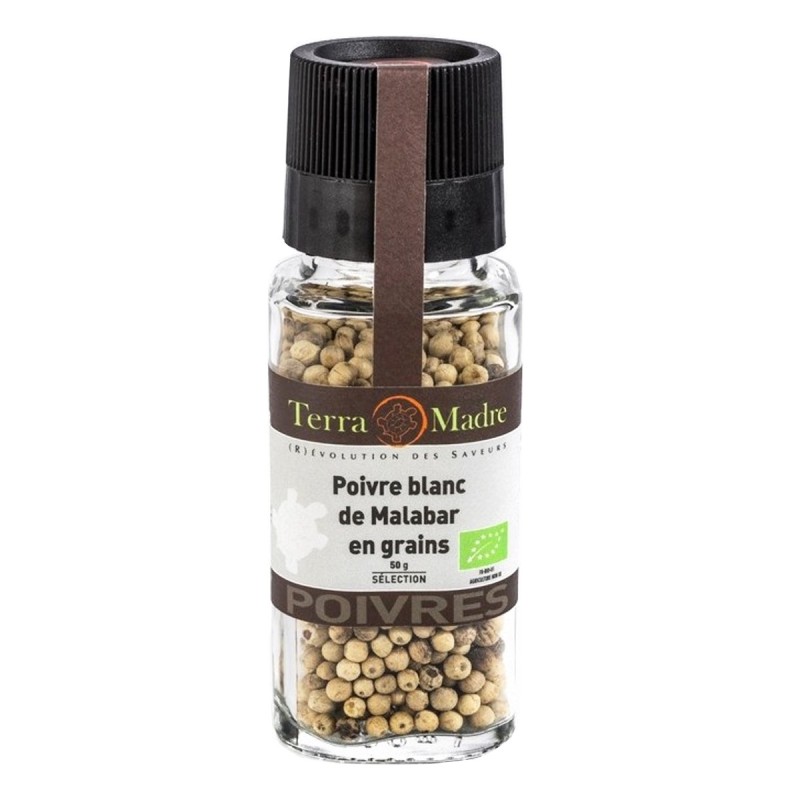 Poivre Blanc Malabar bio en grain