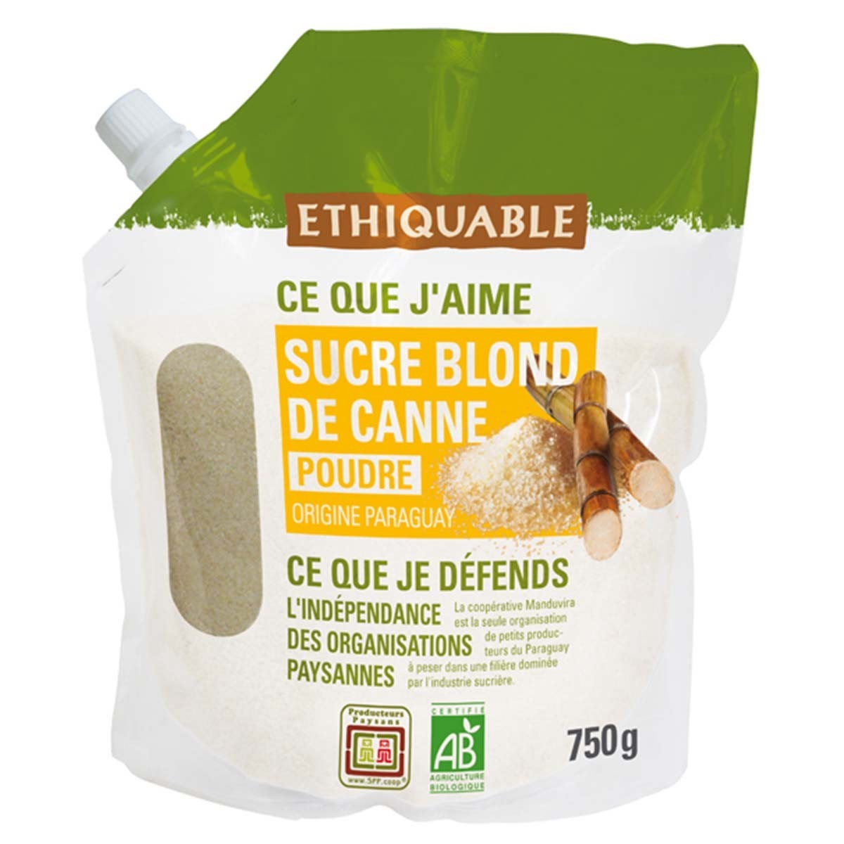 Sucre de canne complet bio & équitable Sucre de canne complet bio & équitable