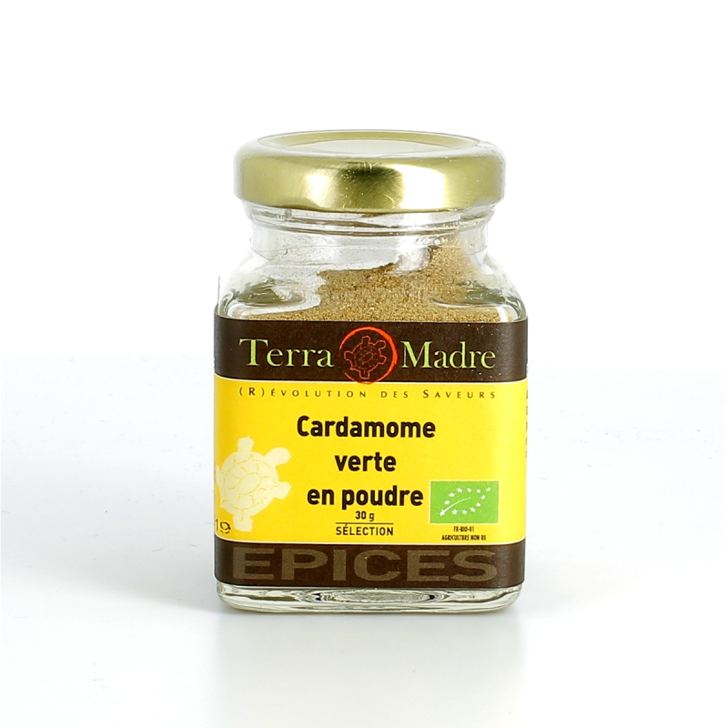 Cardamome verte en poudre bio