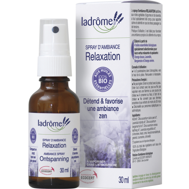 Spray relaxation aux huiles essentielles bio