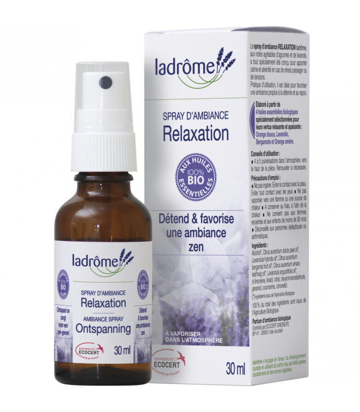 Spray relaxation aux huiles essentielles bio