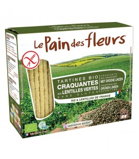 Tartines craquantes aux lentilles vertes bio & sans gluten