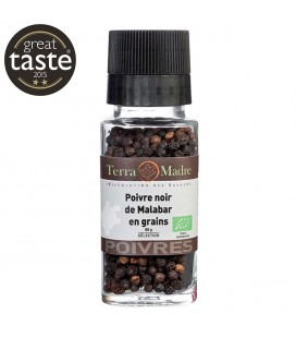 Poivre Noir de Malabar en GRAINS bio