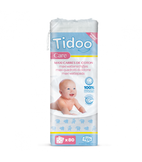 Maxi Carrés bébés en coton bio