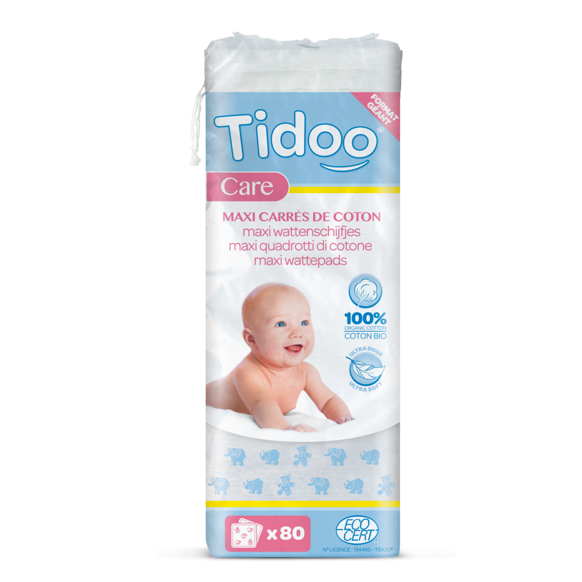 Maxi Carré en coton biologique pour bébés