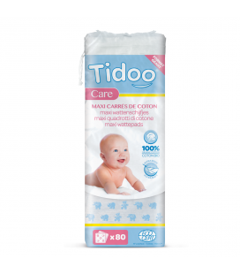 Maxi carrés de coton pour bébés (x80) bio