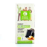 Chocolat noir bio & équitable aux amandes