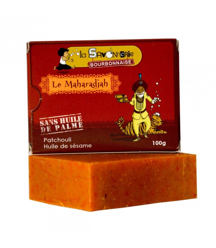 Savon "Le Maharadjah" au patchouli & huile de sésame 100% bio