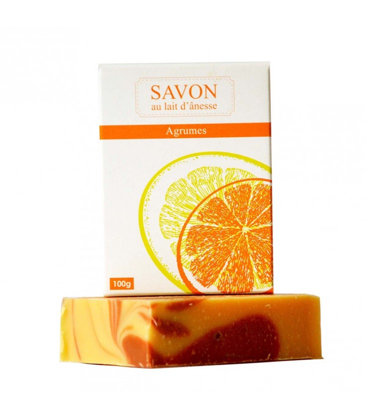 Savon gamme douceur d'ânesse AGRUMES 100% bio