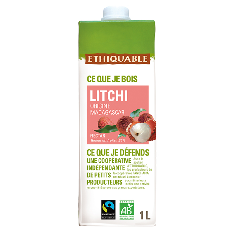 Nectar de litchi de Madagascar bio & équitable
