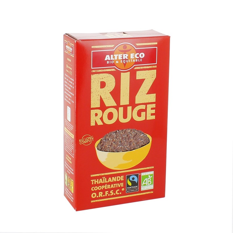 Riz Rouge (variété Khao Daeng) riz long complet bio et équitable