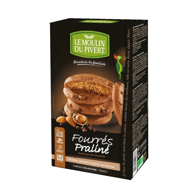 Biscuits Fourrés au praliné bio & équitable