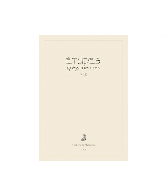 ETUDES grégoriennes