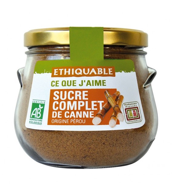 Sucrier sucre complet de canne bio & équitable