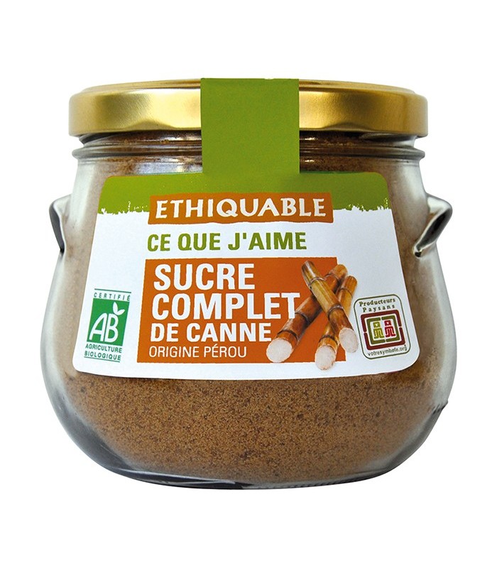 Ethiquable Sucre Complet de Canne Poudre Pérou, Bio, Le sachet de 500g :  : Epicerie