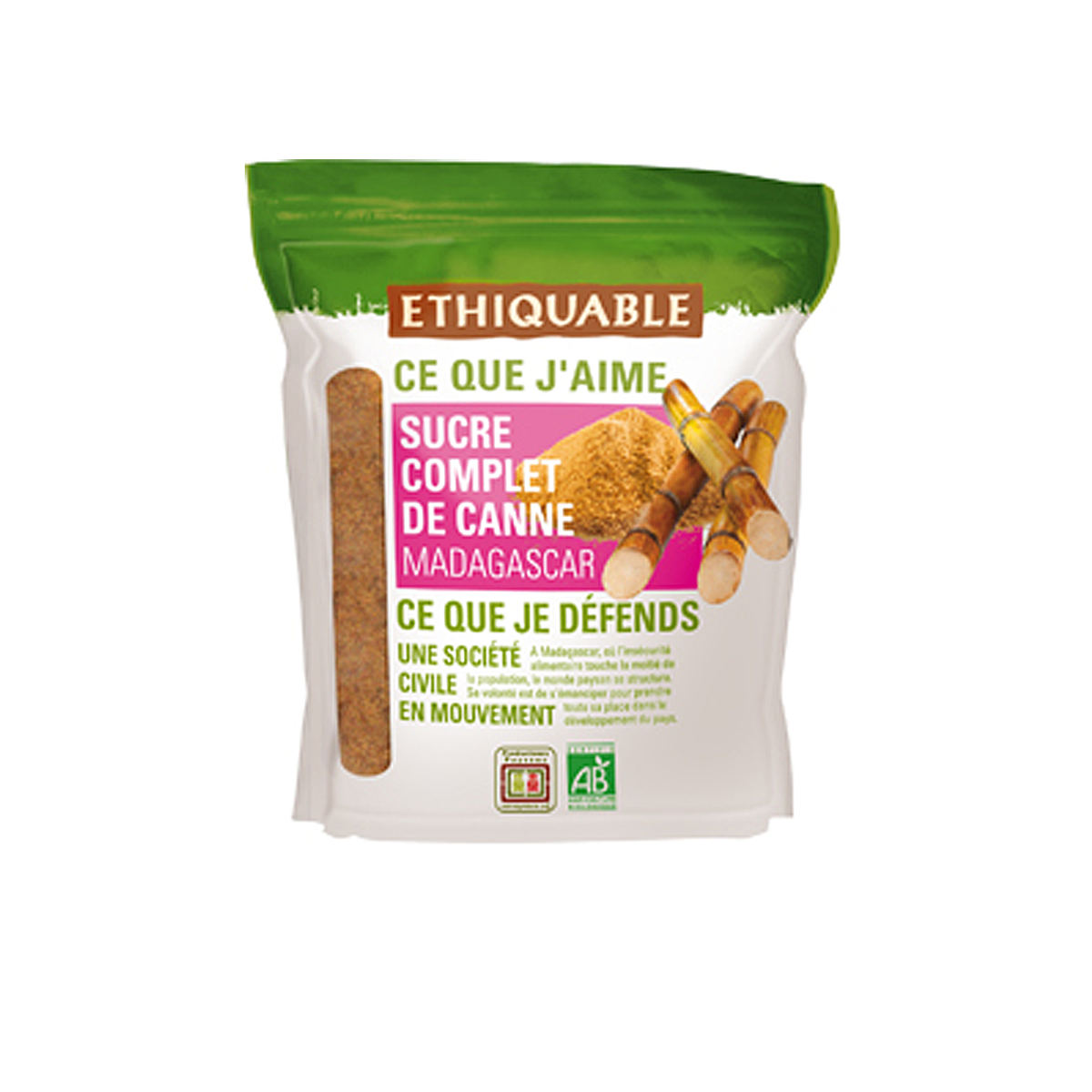 Sucre complet de canne Madagascar bio ETHIQUABLE : le sachet de 750g à Prix  Carrefour