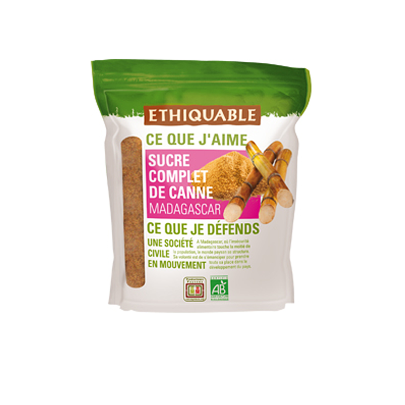 Sucre complet de canne en poudre bio & équitable
