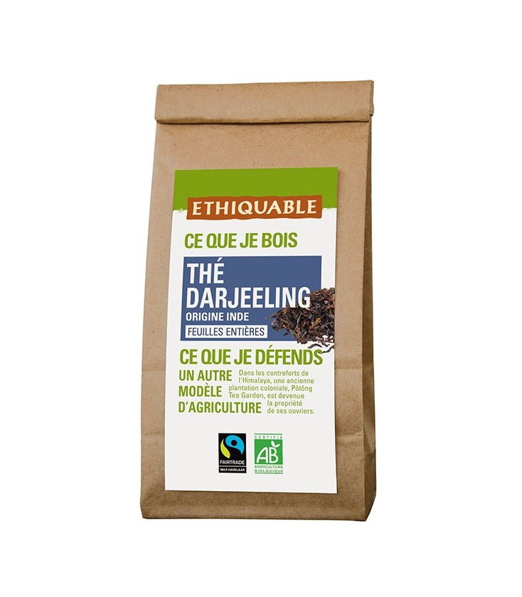 Thé Darjeeling feuilles entières bio & équitable