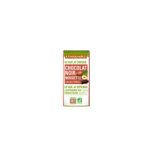 Mini tablette chocolat noir 65% bio & équitable