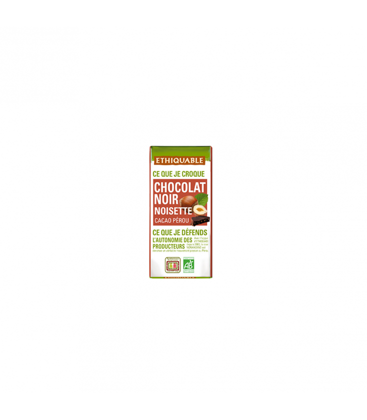 Mini tablette chocolat noir 65% bio & équitable