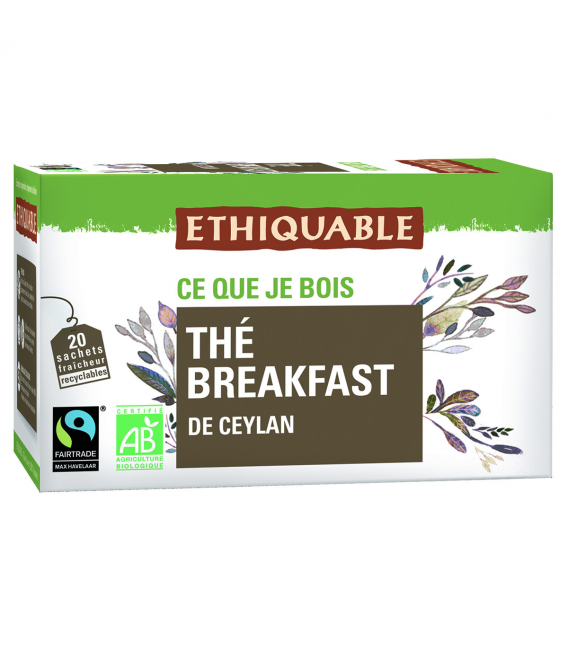 Thé noir Breakfast de Ceylan bio & équitable