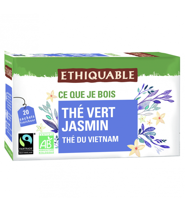 Thé vert jasmin bio & équitable