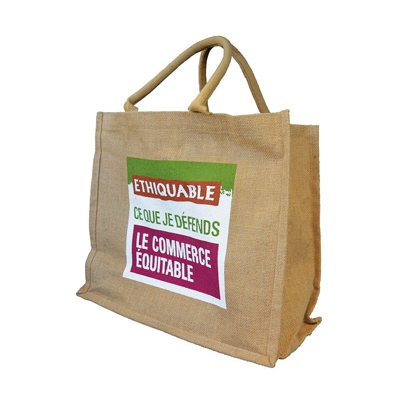 Sac cabas en toile de jute ETHIQUABLE