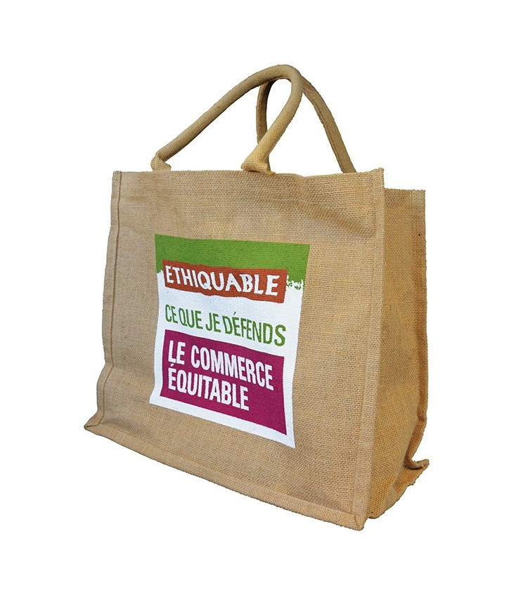 Sac cabas en toile de jute ETHIQUABLE