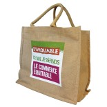 Sac cabas en toile de jute ETHIQUABLE