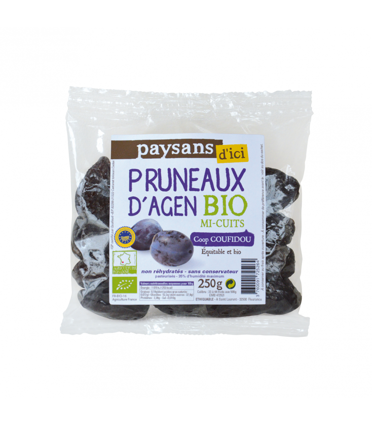 Purée de pruneaux bio & équitable