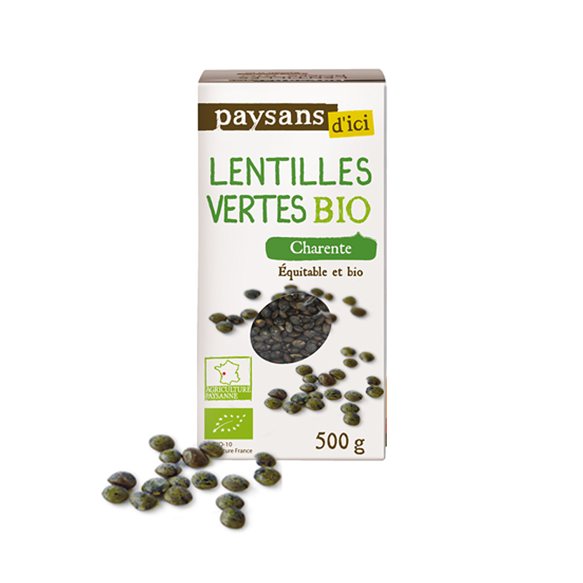 LENTILLES VERTES BIO 500G - Priméal