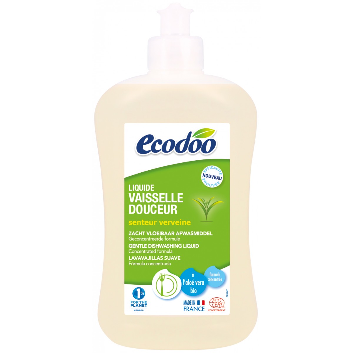 Liquide vaisselle douceur écologique bio senteur verveine et à l