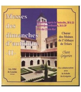 Messes des dimanches d'Automne II - Chant Grégorien (CD)