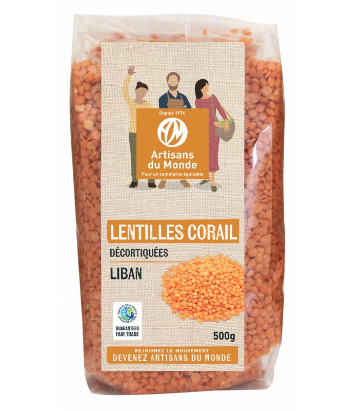 Lentilles Corail décortiquées - 500 g