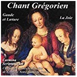 Chant Grégorien - Gaude et Loetare - La joie (CD)