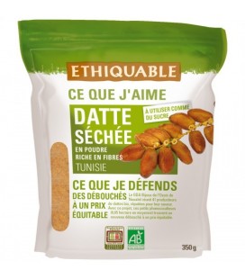 Dattes séchée en poudre bio et équitable