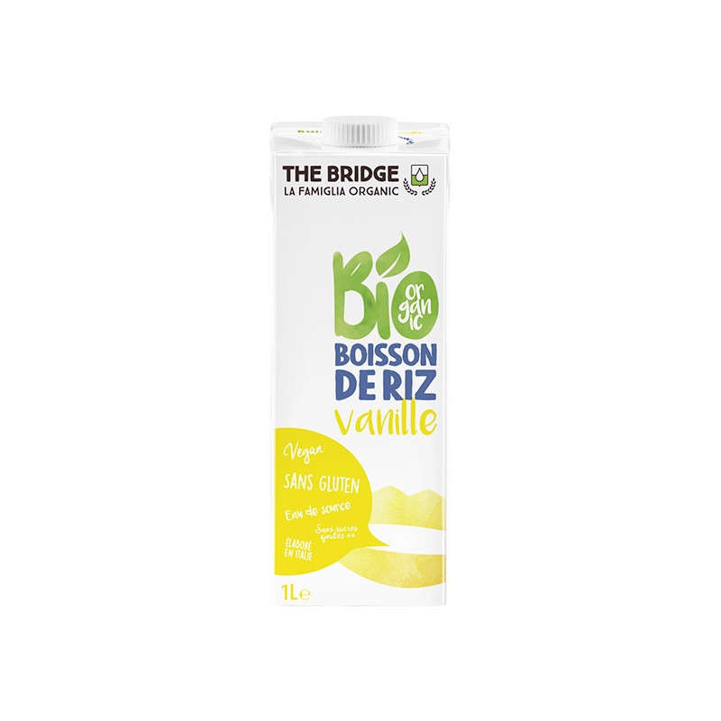 Boisson végétale de riz et de vanille bio