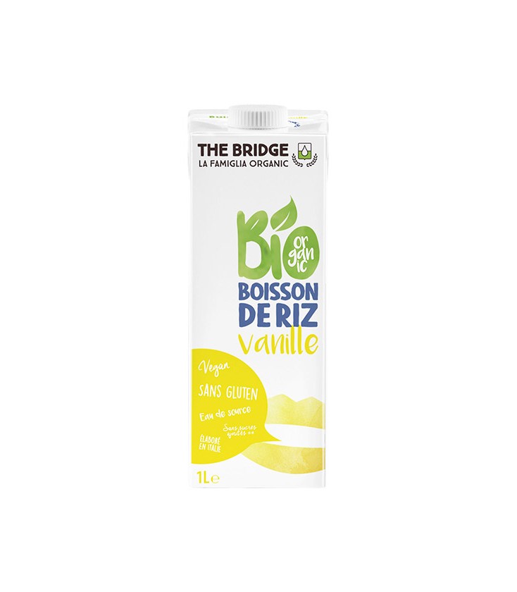 Boisson végétale de riz et de vanille bio