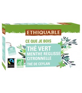 Thé vert menthe réglisse citronnelle