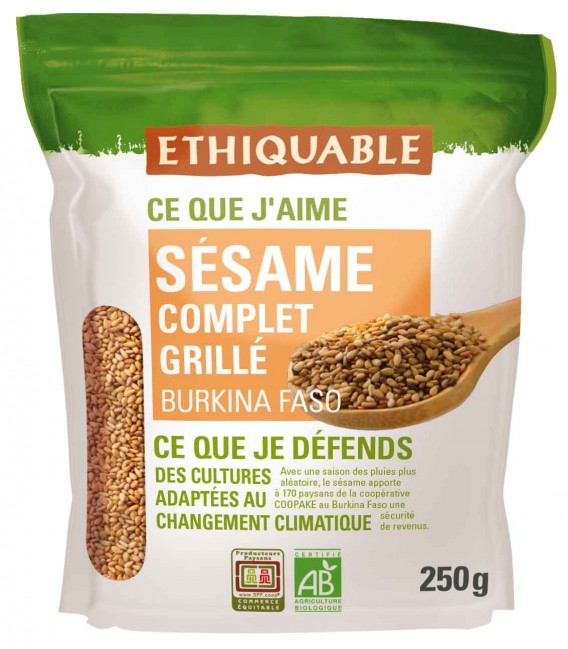 Sésame complet Grillé bio & équitable