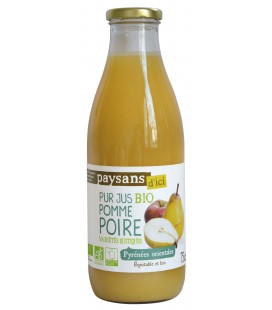 Pur jus bio de pomme poire bio et équitable