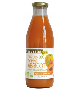 Pur jus de Pomme et d'Abricot bio & équitable