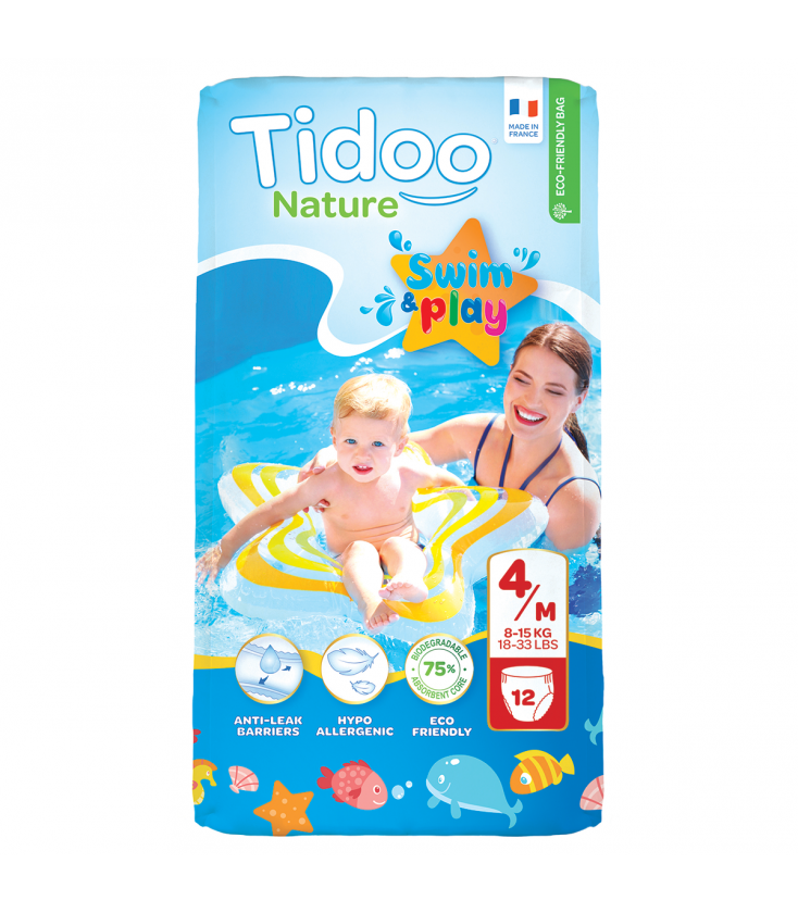 Tidoo Couche piscine T3 écologique 4-9 kg 