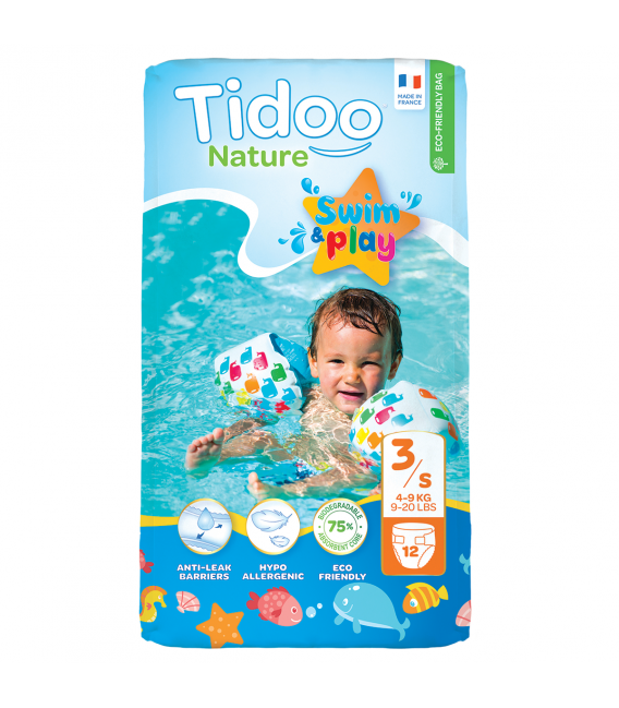 Culottes de bain écologiques T3/S (4-9 KG)